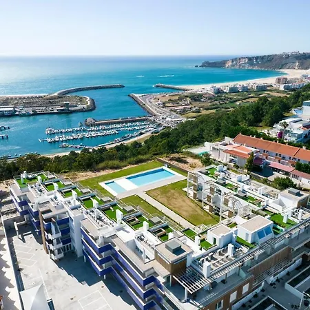 Mar A Vista - Condominium With Pool, Gym And Sea Views Nazare Exterior photo