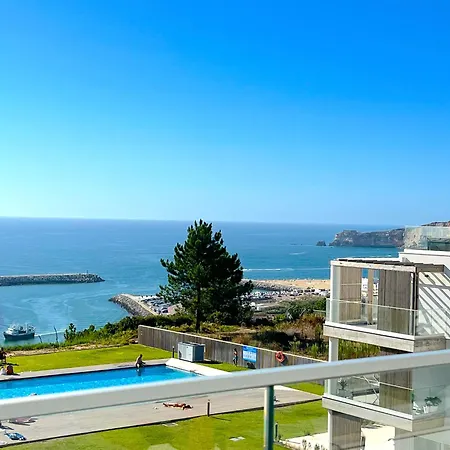 Mar A Vista - Condominium With Pool, Gym And Sea Views Nazare Exterior photo