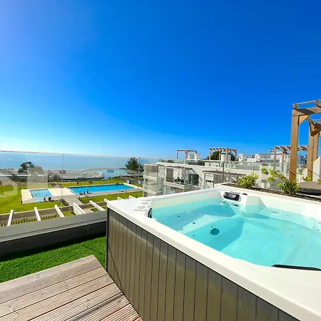 Mar A Vista - Condominium With Pool, Gym And Sea Views Nazare Exterior photo