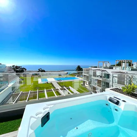 Mar A Vista - Condominium With Pool, Gym And Sea Views Nazare Exterior photo